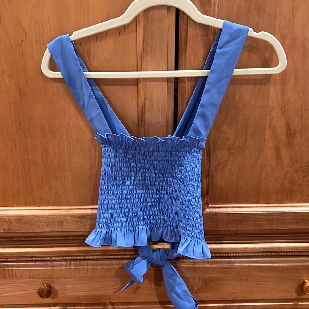 Hazel Boutique, Blue Top, Size Small